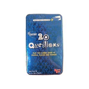21st Century 20 Questions Game Tin Can Travel Game Collection 2+ Players Gift